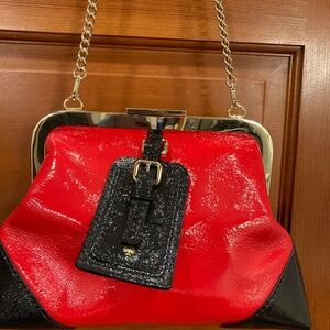 Kate Spade Red & Black patent leather bag